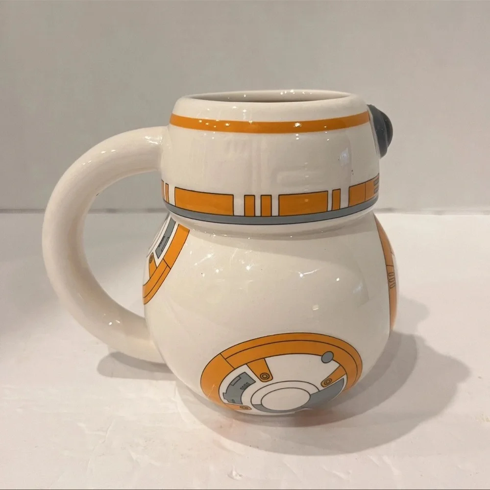 Star Wars Lucasfilm Cute BB-8 Droid Lightweight Ceramic Coffee Mug White 12 oz